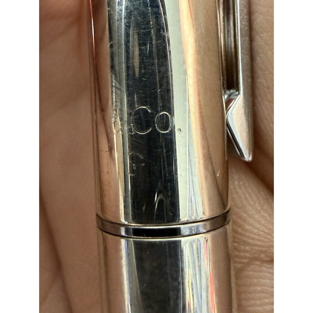 Rare One Of A Kind Vintage Tiffany & Co Sterling Silver 925 Dual Ink Pen Hadley - Picture 5 of 7